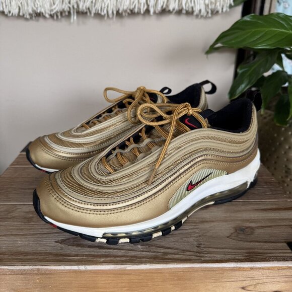 Nike Air Max 97 OG QS Metallic Gold (2017) 884421-700 Size 8.5 - Picture 1 of 17